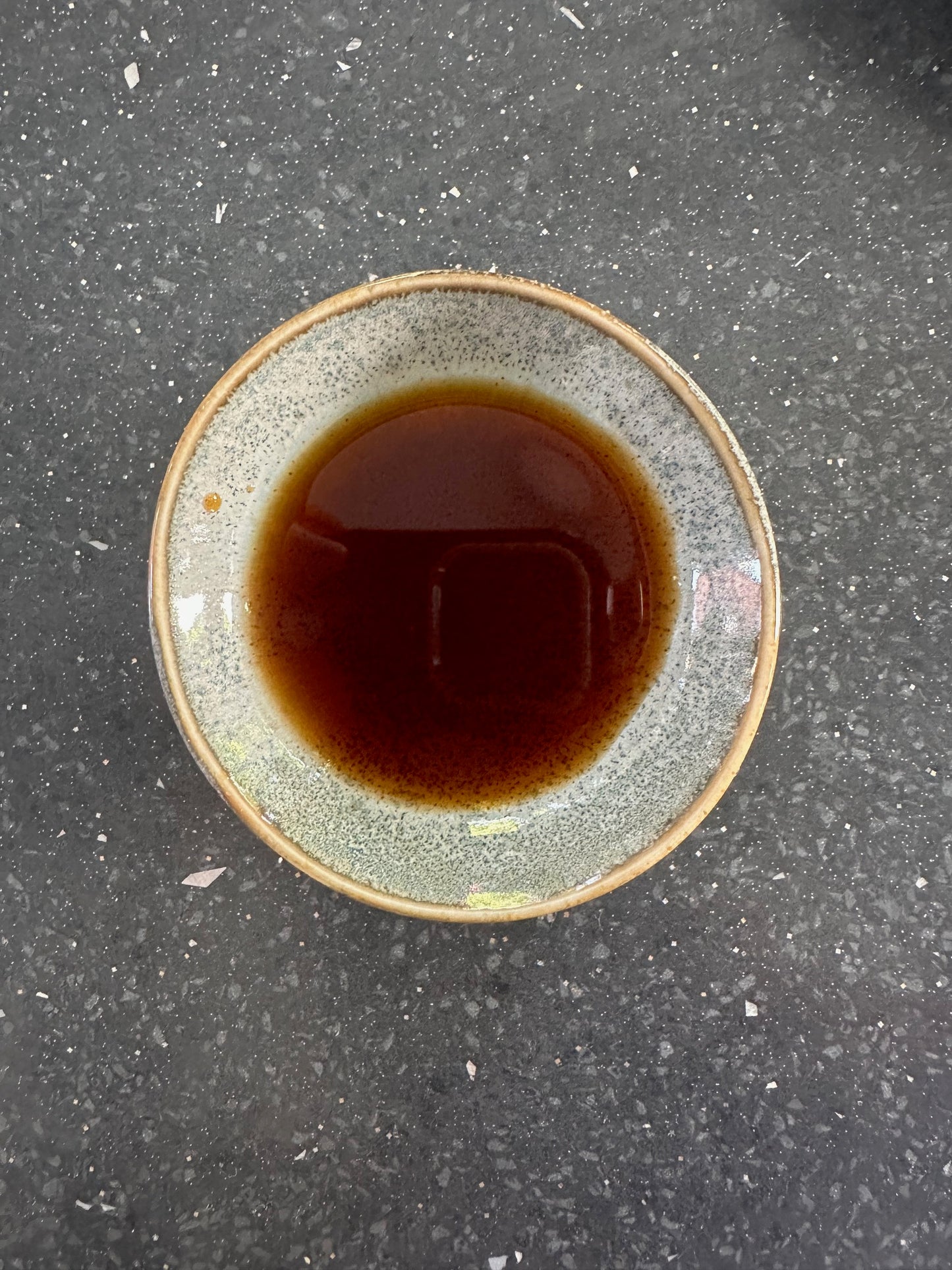 Japanese steel grey sauce dish