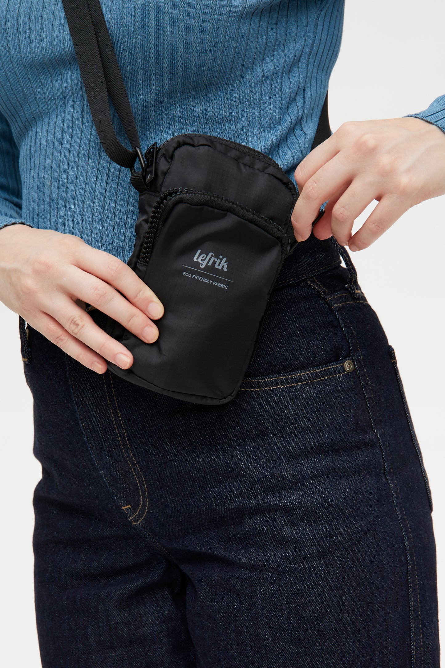 Lefrik Amsterdam crossbody bag black