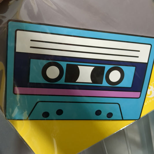 Retro Cassette cut out print