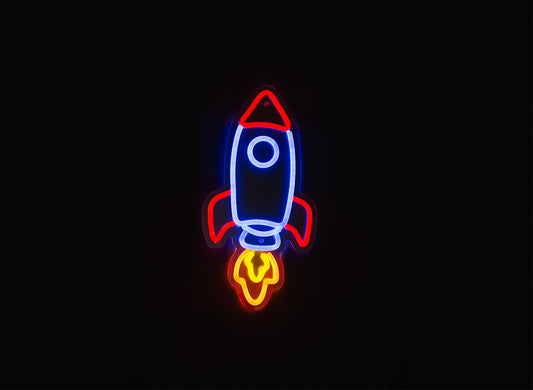 Rocket LED neon light