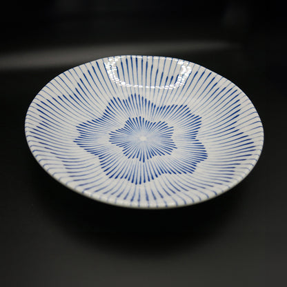 Japanese blue flower tapas plate