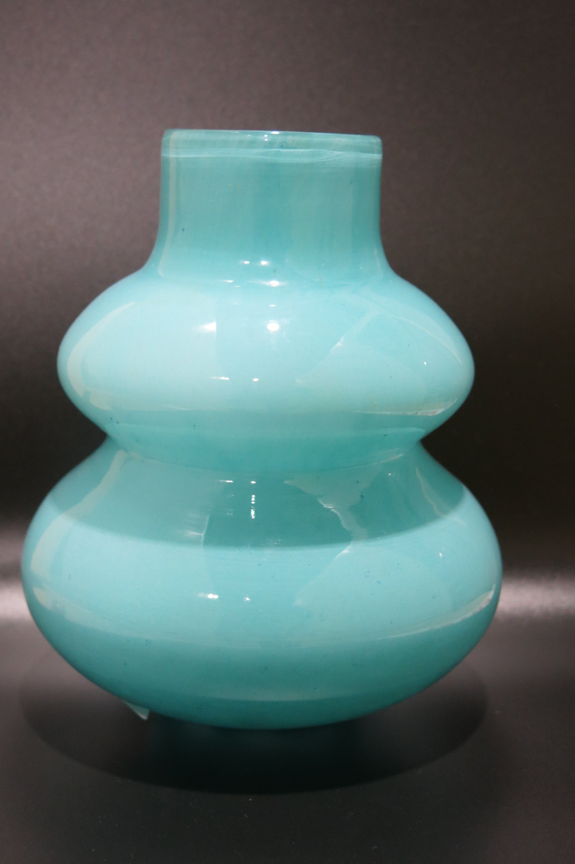Curvy mouth blown vase