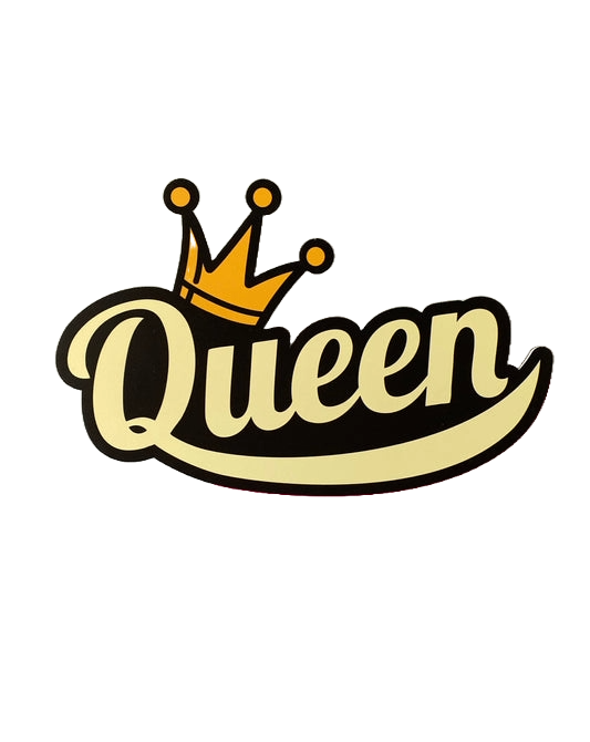 Queen cutout print