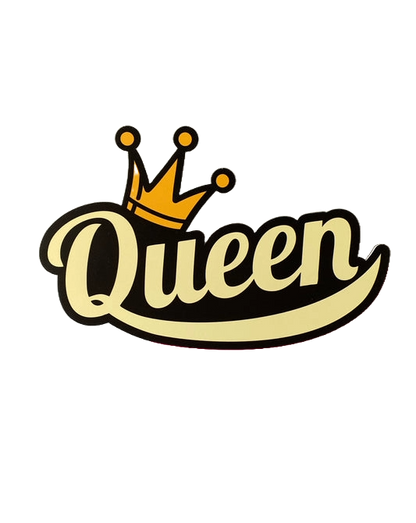 Queen cutout print