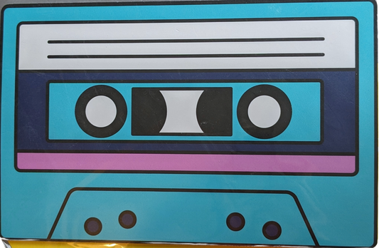 Retro Cassette cut out print