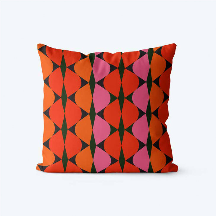 Seventies graphic cushion storigraphic