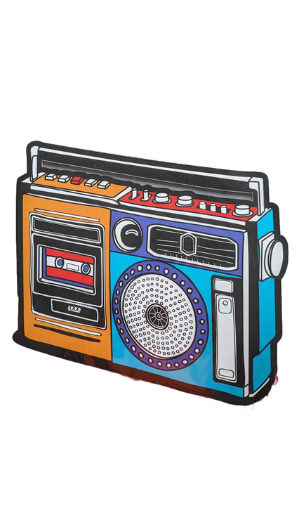 Boom box 3D cutout print