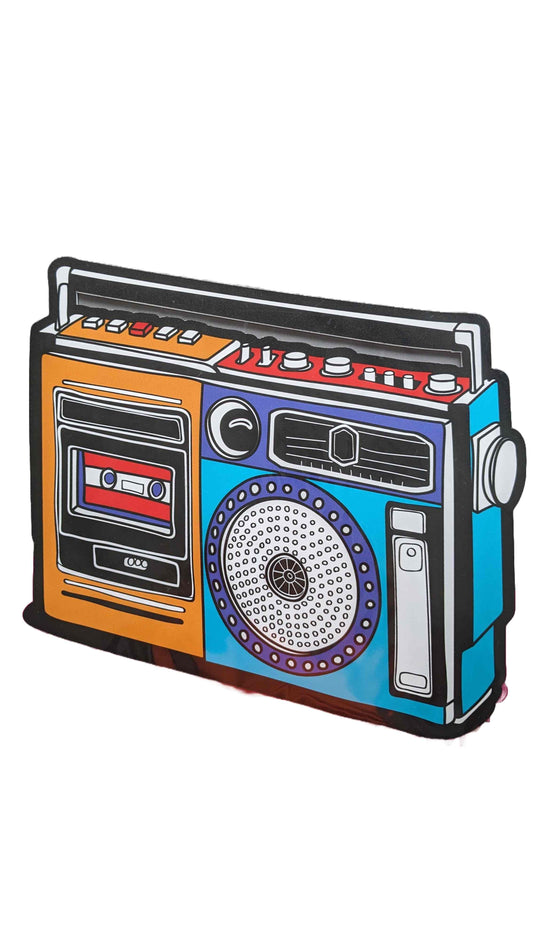 Boom box 3D cutout print