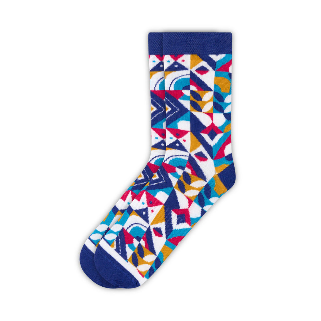 Geometric Colour Sock