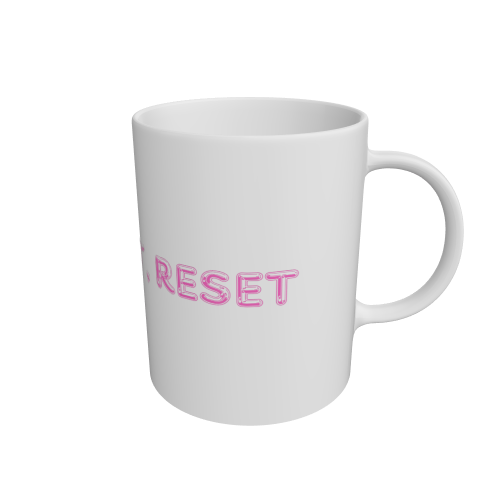 White Sip, reflect, reset 11oz mug