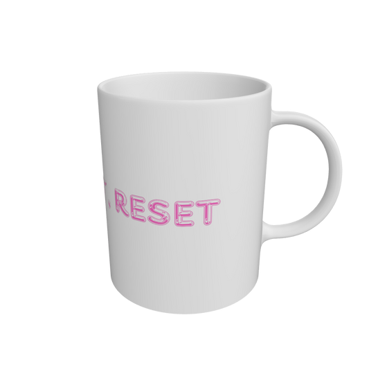 White Sip, reflect, reset 11oz mug